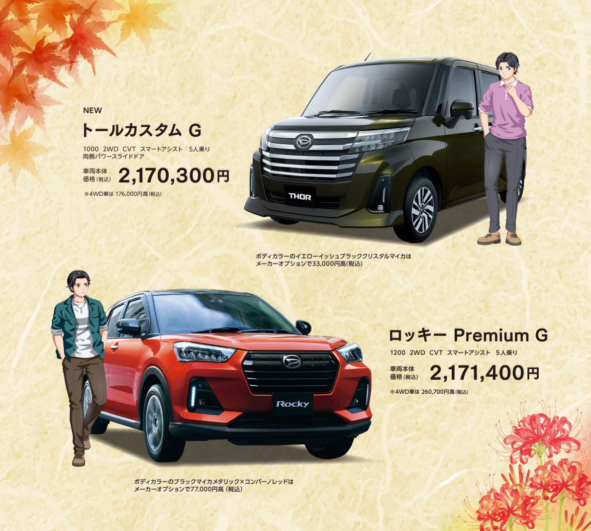 トール、ロッキー